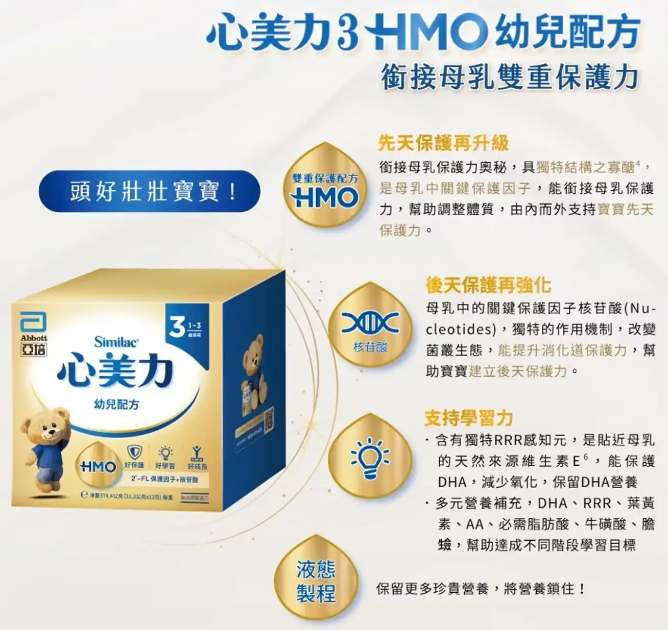 亞培寶寶禮提供的亞培心美力3號HMO試喝