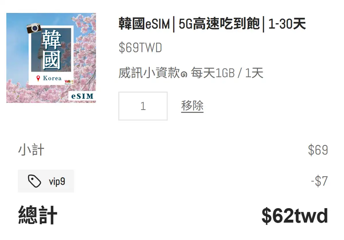 威訊 WaySim 韓國 eSIM 網卡設定與開通步驟