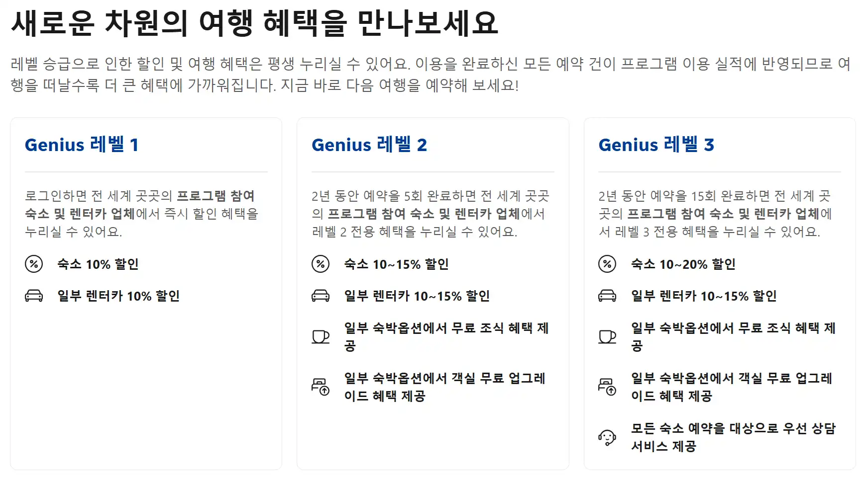 부킹닷컴 프로모션 코드 디시 Genius 지니어스 멤버십 무료 조식 Booking.com 할인코드 혜택