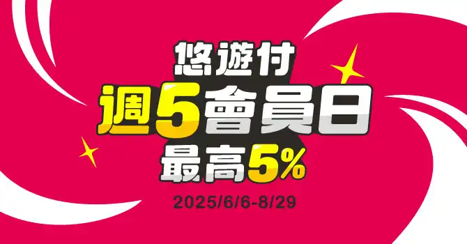 悠遊付週五會員日 最高回饋5%
