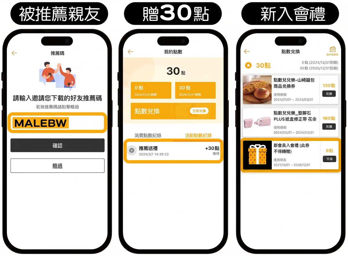 遠雄廣場推薦碼輸入成功 iFG APP 新戶 30點推薦禮入帳明細