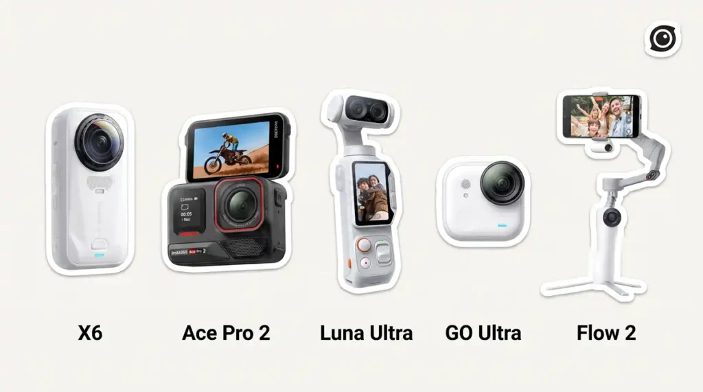 Insta360 X6 Ace Pro 2 等五款核心熱銷機型實測對比