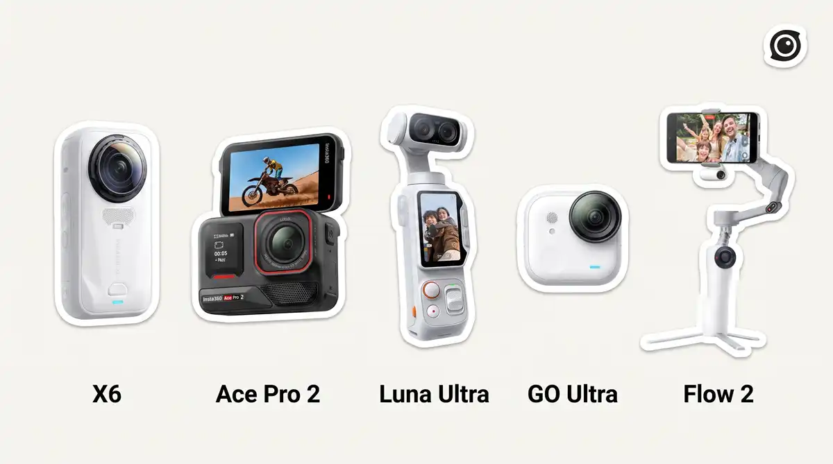 インスタ360 クーポン おすすめ5機種 (X6/Ace Pro 2等) 無料のギフト比較