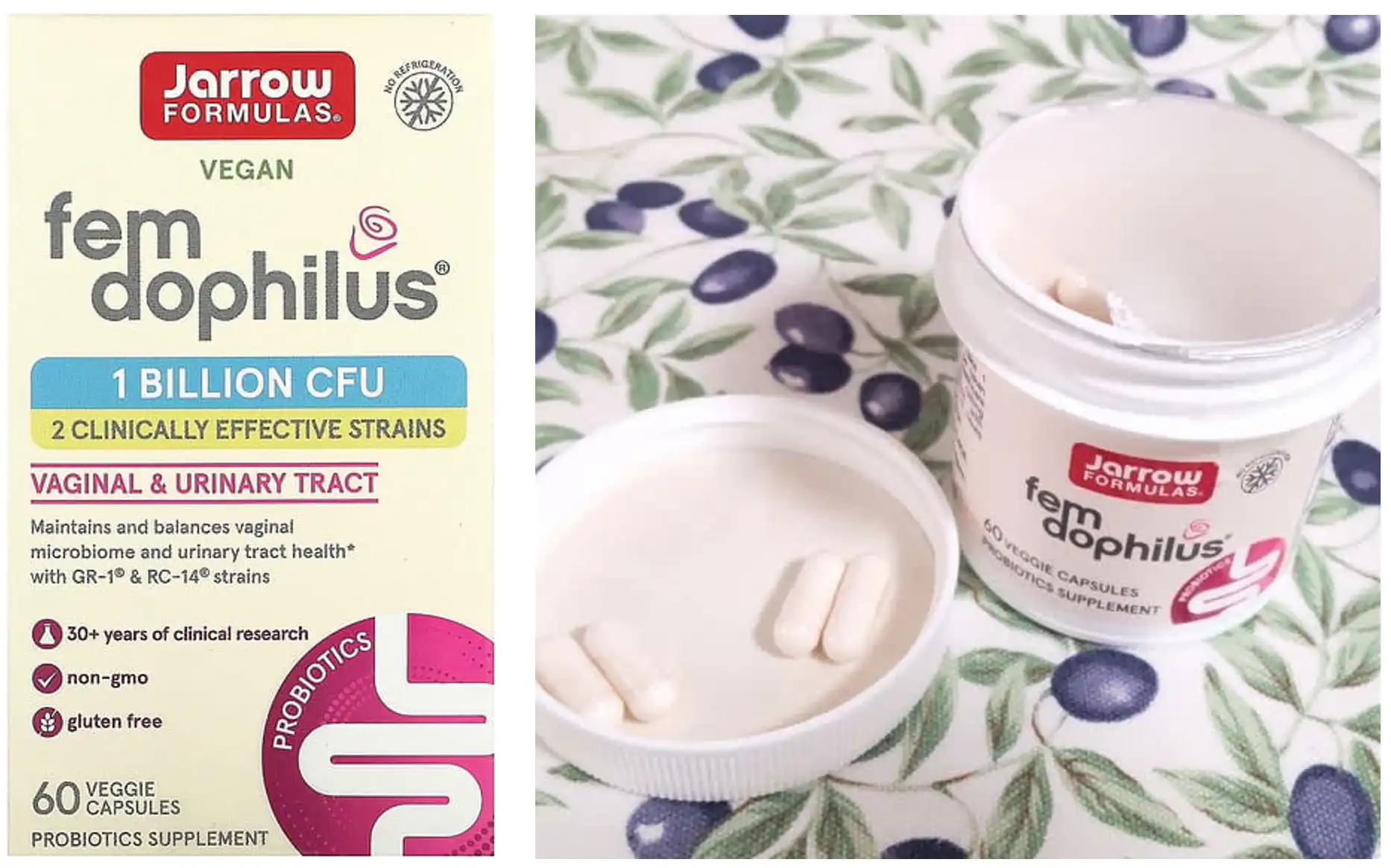 Jarrow Formulas, Fem Dophilus 益生菌包裝實拍與內容物展示