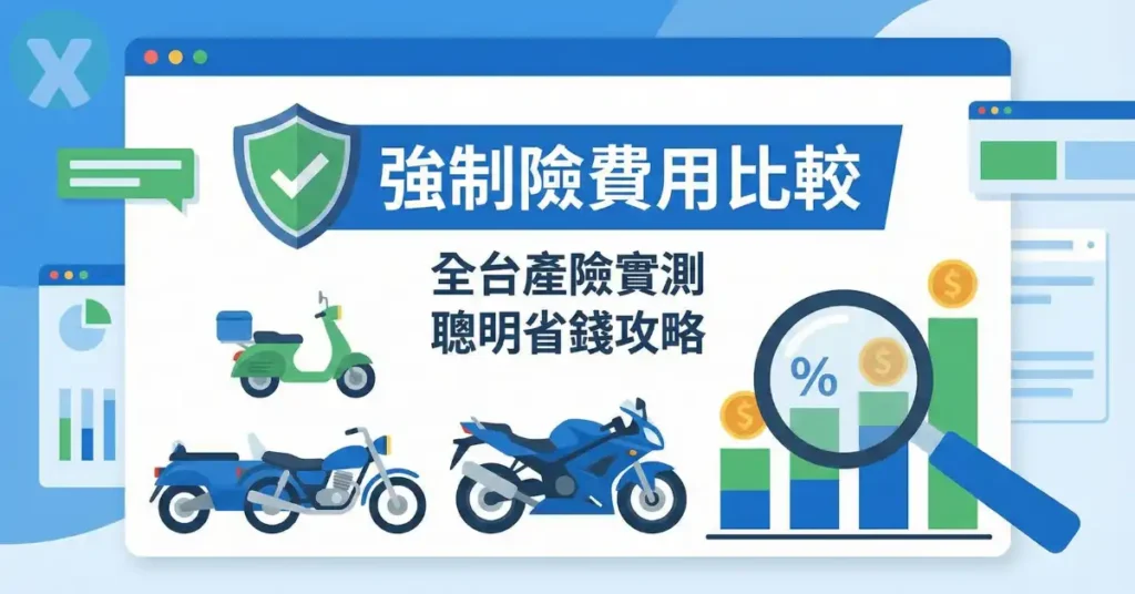 機車強制險費用比較產險線上投保哪家最便宜實測