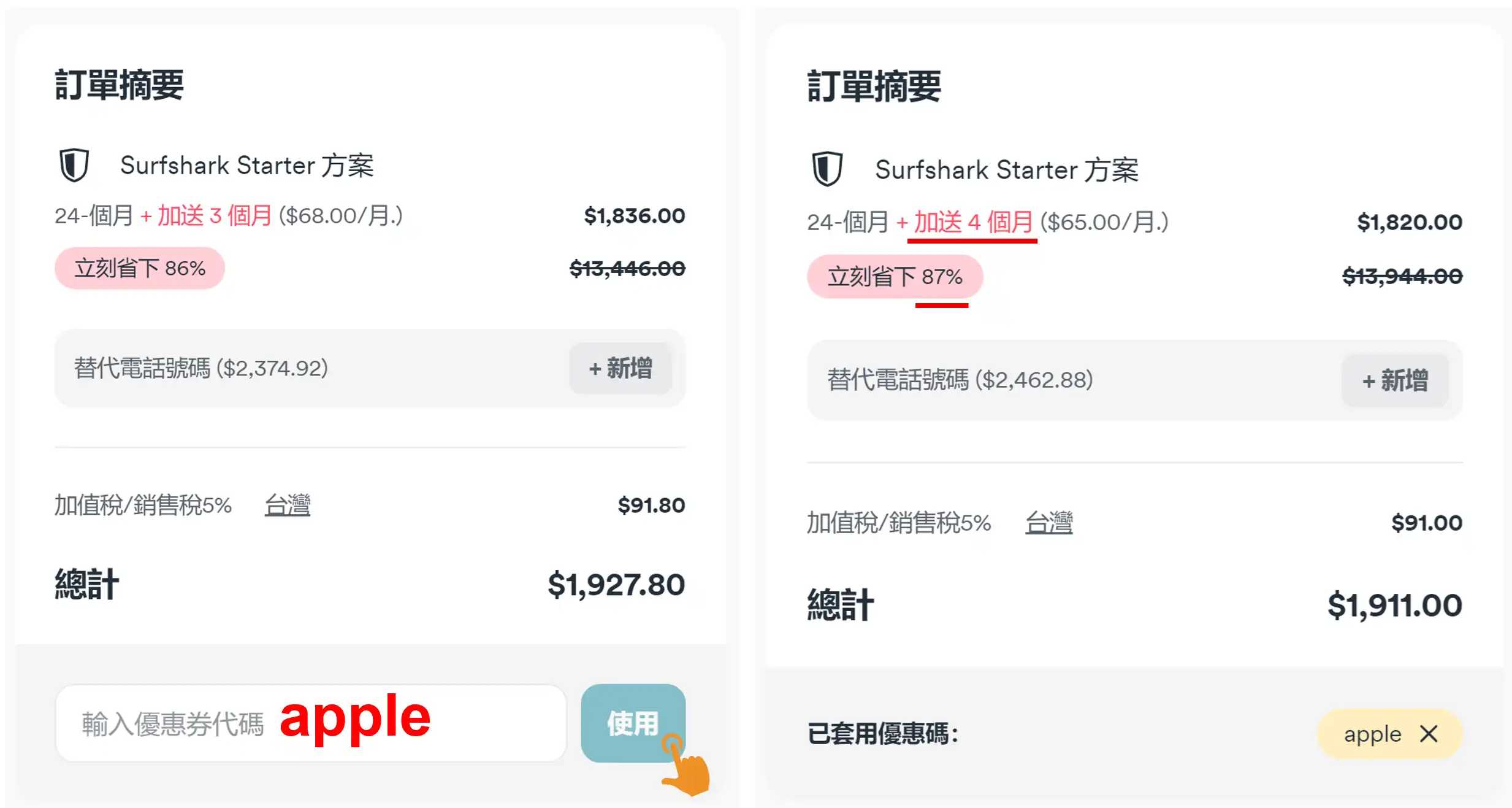 Surfshark VPN 優惠碼